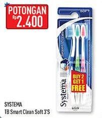 Promo Harga SYSTEMA Sikat Gigi Smart Clean 1 pcs - Hypermart