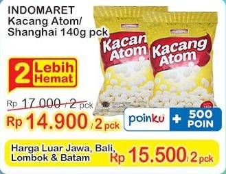 Promo Harga Indomaret Kacang Atom Shanghai 140 gr - Indomaret