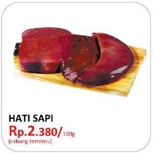 Promo Harga Beef Liver (Hati Sapi) per 100 gr - Yogya