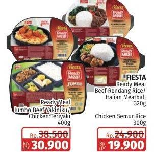 Promo Harga Fiesta Ready Meal Beef Rendanag, Italian Meatball, Rice Chicken Semur 300 gr - Lotte Grosir