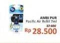 Promo Harga AMBIPUR Car Freshener Premium Clip Pacific Air 7 ml - Alfamidi