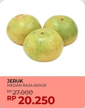 Promo Harga Jeruk Medan Raja per 600 gr - Yogya