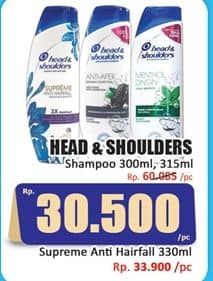 Promo Harga Head & Shoulders Shampoo 300 ml - Hari Hari