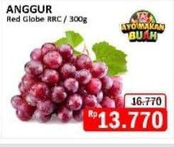 Promo Harga Anggur Red Globe RRC per 300 gr - Alfamidi