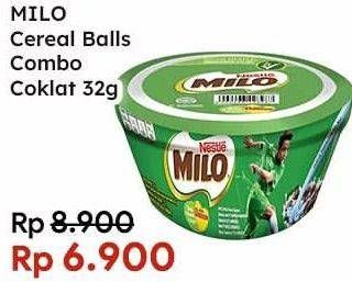 Promo Harga MILO Cereal Balls 32 gr - Indomaret