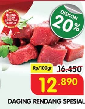 Promo Harga Daging Rendang Sapi per 100 gr - Superindo