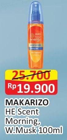 Promo Harga MAKARIZO Hair Energy Scentsations W. Musk, Morning Dew 100 ml - Alfamart