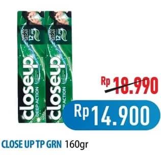 Promo Harga Close Up Pasta Gigi 160 gr - Hypermart