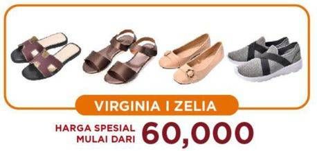 Promo Harga Virginia/Zelia Sandal Atau Sepatu  - Carrefour