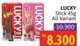 Promo Harga Meiji Biskuit Lucky Stick All Variants 45 gr - Alfamidi