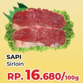 Promo Harga Daging Has Luar (Daging Sirloin) per 100 gr - Yogya
