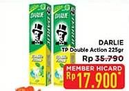 Promo Harga Darlie Toothpaste Double Action Fresh Clean, Double Action Mint 225 gr - Hypermart