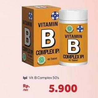 Promo Harga IPI Vitamin B COMPLEX 45 pcs - Carrefour