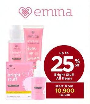 Promo Harga EMINA Bright Stuff Series  - Watsons
