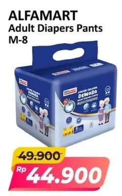 Promo Harga Alfamart Adult Diapers Pants M8 8 pcs - Alfamart