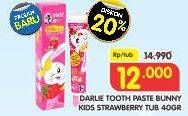 Promo Harga DARLIE Toothpaste Bunny Kids for Kid Strawberry 40 gr - Superindo