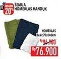 Promo Harga HOMEKLAS Handuk Mandi 70x140cm  - Hypermart