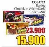 Promo Harga Colatta Compound Chocolate White, Choco Milk, Dark 250 gr - Giant