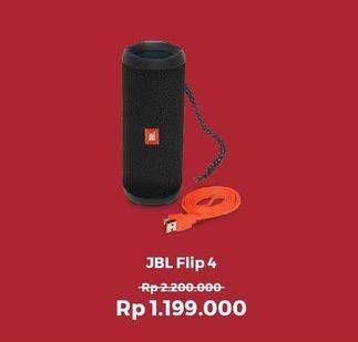 Promo Harga JBL Flip 4 | Waterproof Portable Bluetooth Speaker  - Erafone
