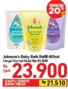 Promo Harga JOHNSONS Baby Bath 400 ml - Carrefour