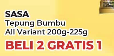 Promo Harga Sasa Tepung Bumbu All Variants 210 gr - Yogya