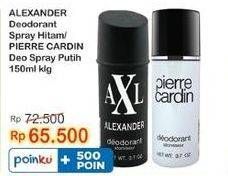 Promo Harga ALEXANDER/PIERRE CARDIN Deo Spray  - Indomaret