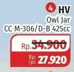 Promo Harga HV Jar Owl CC M-306/D-B 425cc  - Lotte Grosir