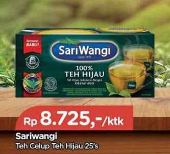 Promo Harga Sariwangi Teh Hijau 46 gr - TIP TOP