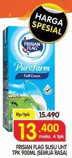 Promo Harga FRISIAN FLAG Susu UHT Purefarm All Variants 900 ml - Superindo