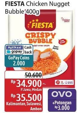 Promo Harga Fiesta Naget Crispy Bubble 400 gr - Alfamidi