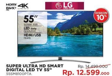 Promo Harga LG 55SM8100PTA | Nano Cell TV 55 inch Ultra HD  - Courts
