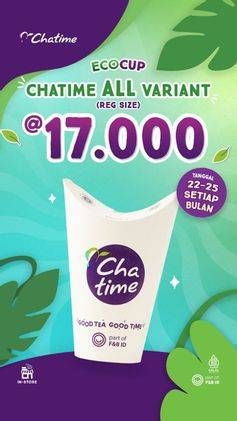 Promo Harga Chatime Eco Cup  - Chatime