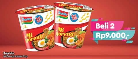 Promo Harga Indomie Pop Mie Instan Indomie Goreng 80 gr - TIP TOP