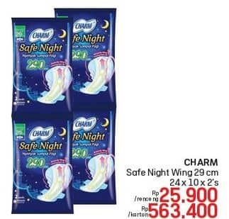 Promo Harga Charm Safe Night Wing 29cm 2 pcs - Lotte Grosir