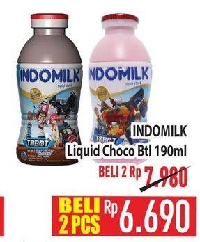Promo Harga Indomilk Susu Cair Botol Cokelat 190 ml - Hypermart