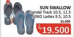 Promo Harga SUN SWALLOW Sandal Jepit Track, Ladies  - Alfamidi