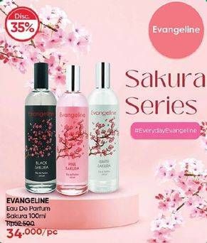 Promo Harga Evangeline Eau De Parfume Black Sakura, White Sakura, Red Sakura 100 ml - Guardian