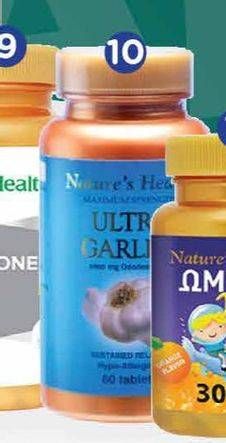 Promo Harga Natures Health Ultra Garlite 60 pcs - Watsons