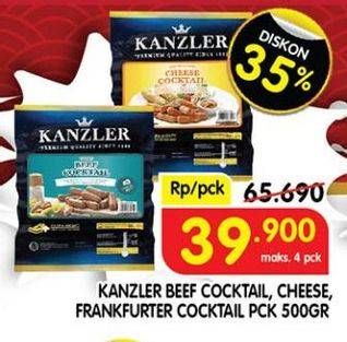 Promo Harga KANZLER Beef, Cheese, Frankfurter Cocktail  - Superindo
