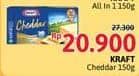 Promo Harga Kraft Cheese Cheddar 150 gr - Alfamidi