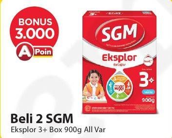 Promo Harga SGM Eksplor 3+ Susu Pertumbuhan All Variants 900 gr - Alfamart