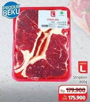 Promo Harga CHOICE L Striploin 800 gr - Lotte Grosir