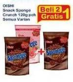 Promo Harga OISHI Sponge Crunch All Variants 120 gr - Indomaret