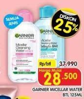 Promo Harga Garnier Micellar Water All Variants 125 ml - Superindo