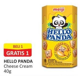Promo Harga MEIJI HELLO PANDA Biscuit Cheese Cream 45 gr - Alfamart
