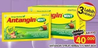 Promo Harga Antangin Obat Masuk Angin Ginger Mint per 5 sachet 15 ml - Superindo