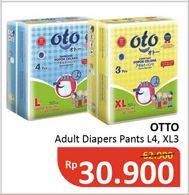 Promo Harga OTO Adult Diapers Pants XL3, L4  - Alfamidi