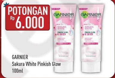 Promo Harga GARNIER Sakura White Gentle Deep Whip Foam 100 ml - Hypermart