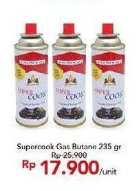 Promo Harga SUPER COOK Liquified Butane Fuel 235 gr - Carrefour