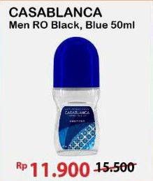 Promo Harga Casablanca Men Roll On Black, Blue 50 ml - Alfamart